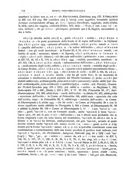 Rivista indo-greco-italica di filologia, lingua, antichità periodico trimestrale