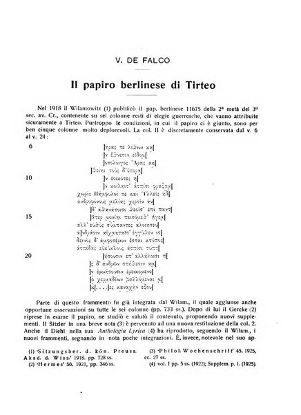 Rivista indo-greco-italica di filologia, lingua, antichità periodico trimestrale