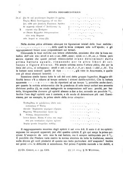 Rivista indo-greco-italica di filologia, lingua, antichità periodico trimestrale