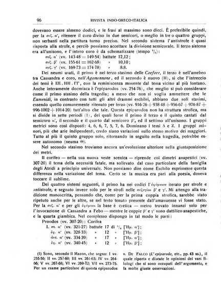 Rivista indo-greco-italica di filologia, lingua, antichità periodico trimestrale