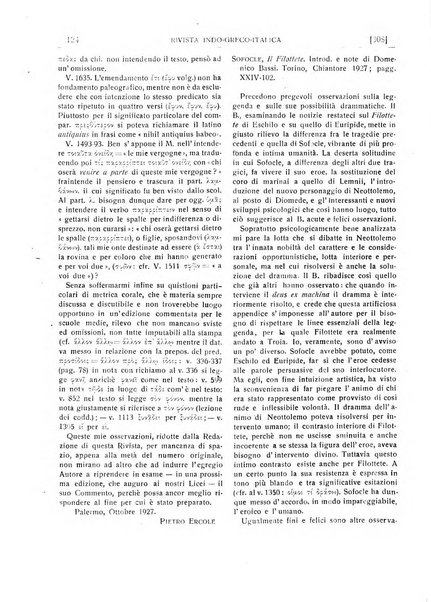 Rivista indo-greco-italica di filologia, lingua, antichità periodico trimestrale