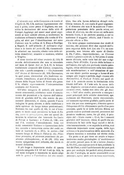 Rivista indo-greco-italica di filologia, lingua, antichità periodico trimestrale