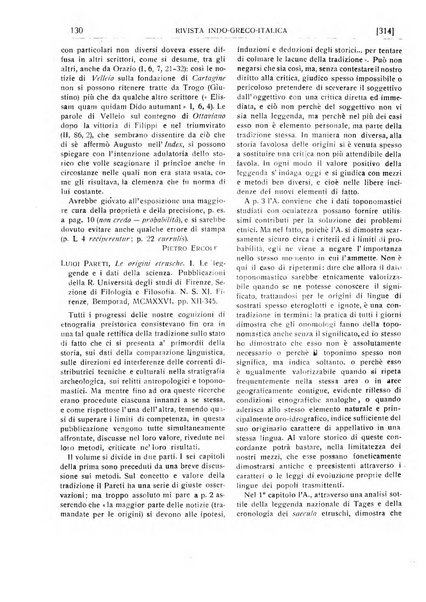 Rivista indo-greco-italica di filologia, lingua, antichità periodico trimestrale