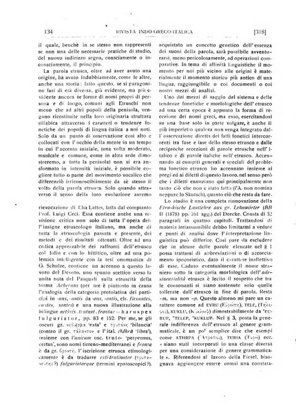 Rivista indo-greco-italica di filologia, lingua, antichità periodico trimestrale