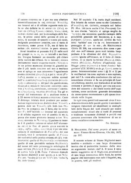 Rivista indo-greco-italica di filologia, lingua, antichità periodico trimestrale