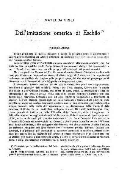 Rivista indo-greco-italica di filologia, lingua, antichità periodico trimestrale