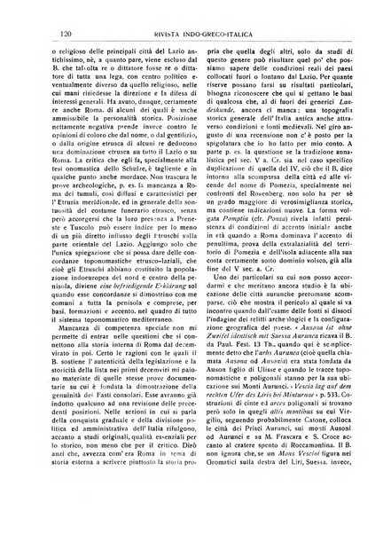 Rivista indo-greco-italica di filologia, lingua, antichità periodico trimestrale