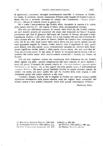 Rivista indo-greco-italica di filologia, lingua, antichità periodico trimestrale