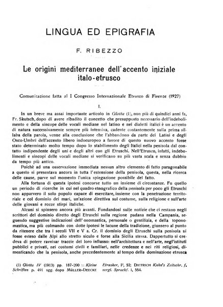 Rivista indo-greco-italica di filologia, lingua, antichità periodico trimestrale