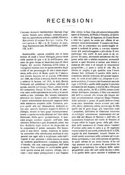 Rivista indo-greco-italica di filologia, lingua, antichità periodico trimestrale