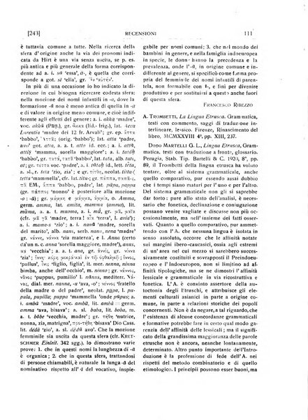 Rivista indo-greco-italica di filologia, lingua, antichità periodico trimestrale