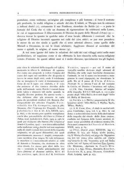 Rivista indo-greco-italica di filologia, lingua, antichità periodico trimestrale