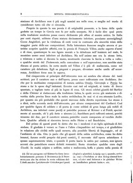 Rivista indo-greco-italica di filologia, lingua, antichità periodico trimestrale