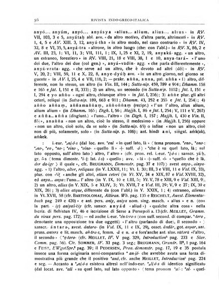 Rivista indo-greco-italica di filologia, lingua, antichità periodico trimestrale