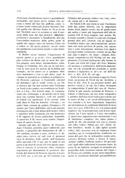 Rivista indo-greco-italica di filologia, lingua, antichità periodico trimestrale