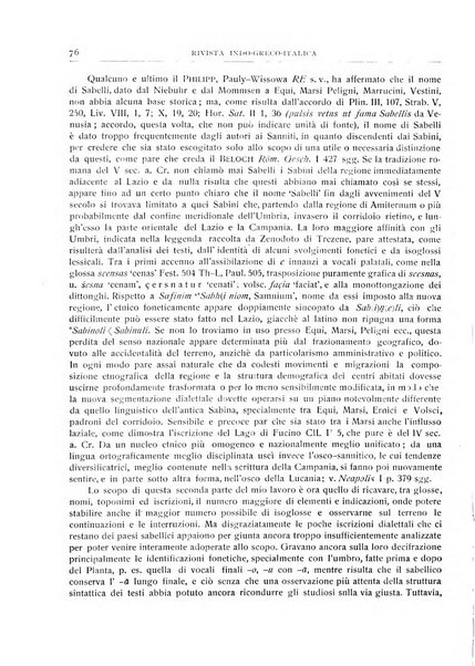 Rivista indo-greco-italica di filologia, lingua, antichità periodico trimestrale