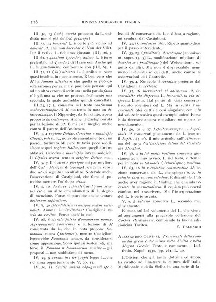 Rivista indo-greco-italica di filologia, lingua, antichità periodico trimestrale