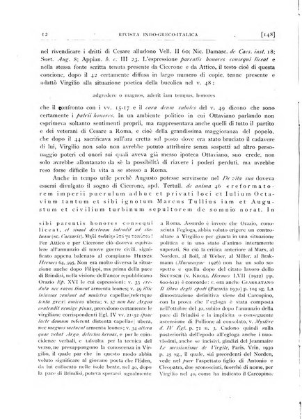 Rivista indo-greco-italica di filologia, lingua, antichità periodico trimestrale