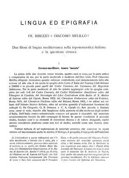 Rivista indo-greco-italica di filologia, lingua, antichità periodico trimestrale