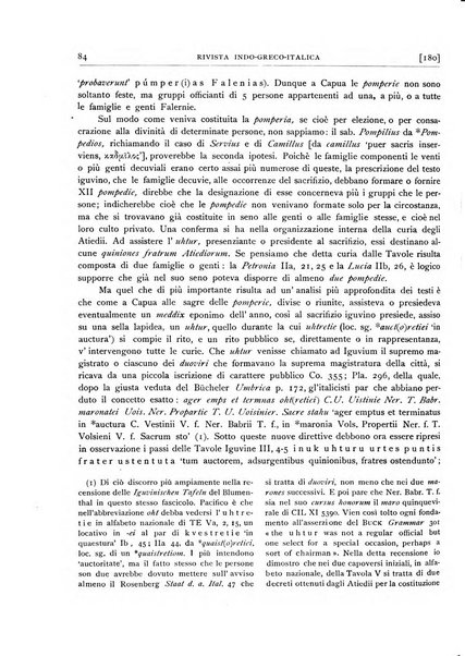 Rivista indo-greco-italica di filologia, lingua, antichità periodico trimestrale