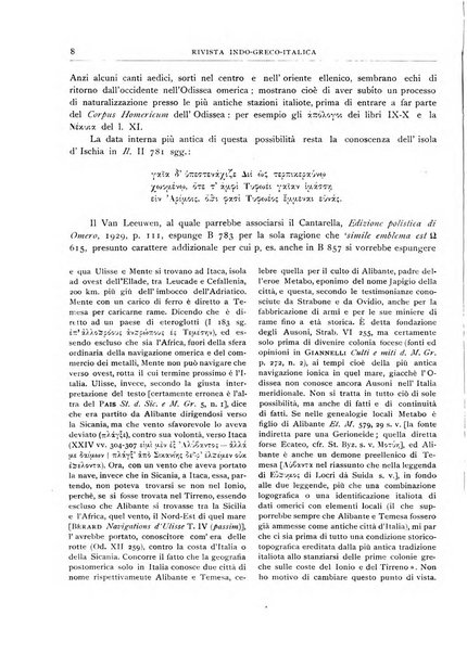 Rivista indo-greco-italica di filologia, lingua, antichità periodico trimestrale