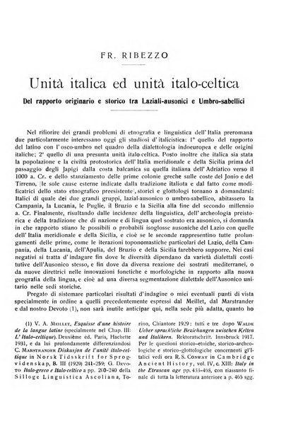 Rivista indo-greco-italica di filologia, lingua, antichità periodico trimestrale