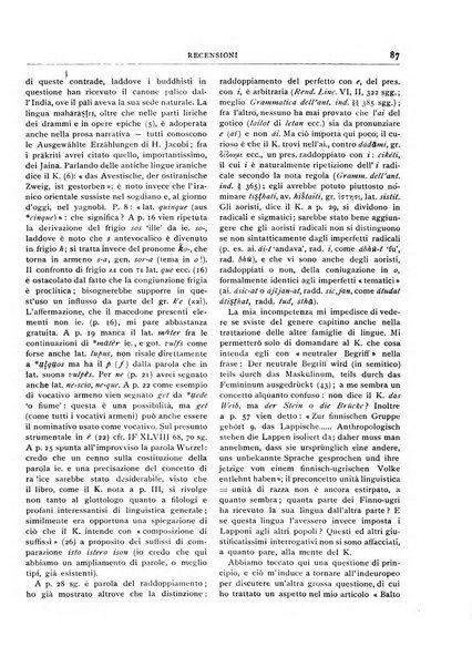 Rivista indo-greco-italica di filologia, lingua, antichità periodico trimestrale