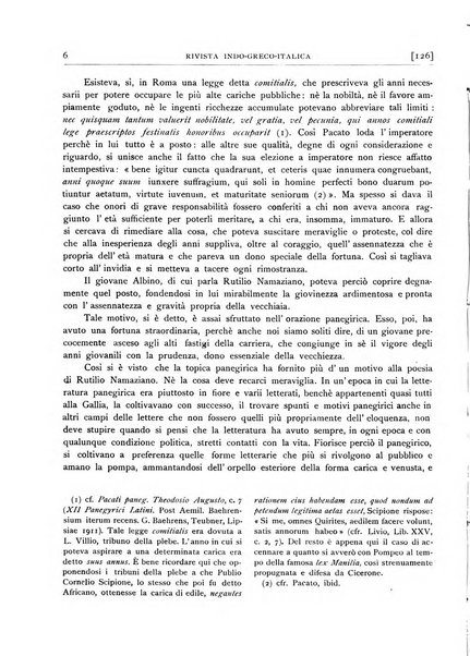 Rivista indo-greco-italica di filologia, lingua, antichità periodico trimestrale