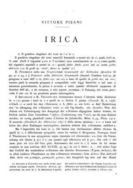 Rivista indo-greco-italica di filologia, lingua, antichità periodico trimestrale