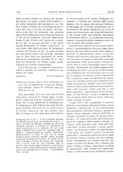 Rivista indo-greco-italica di filologia, lingua, antichità periodico trimestrale