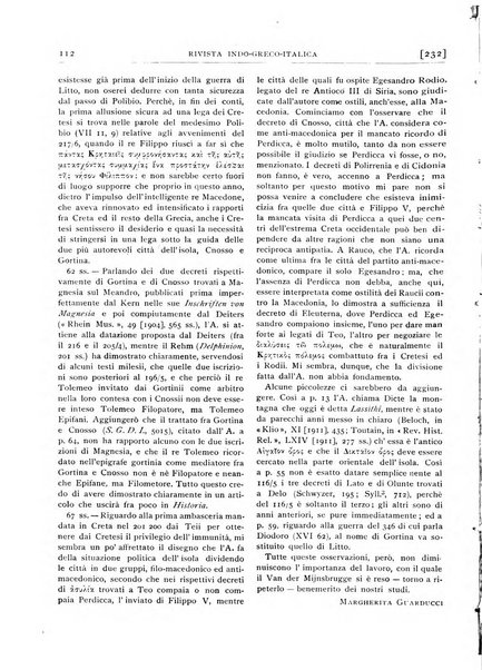 Rivista indo-greco-italica di filologia, lingua, antichità periodico trimestrale