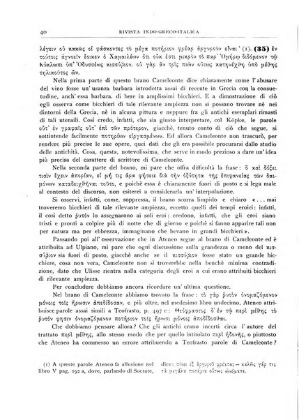 Rivista indo-greco-italica di filologia, lingua, antichità periodico trimestrale