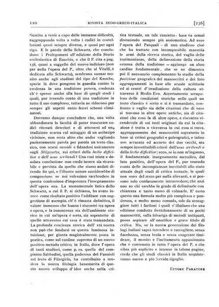 Rivista indo-greco-italica di filologia, lingua, antichità periodico trimestrale