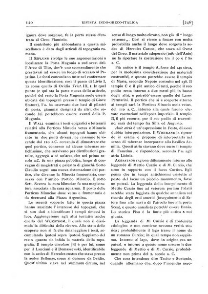 Rivista indo-greco-italica di filologia, lingua, antichità periodico trimestrale