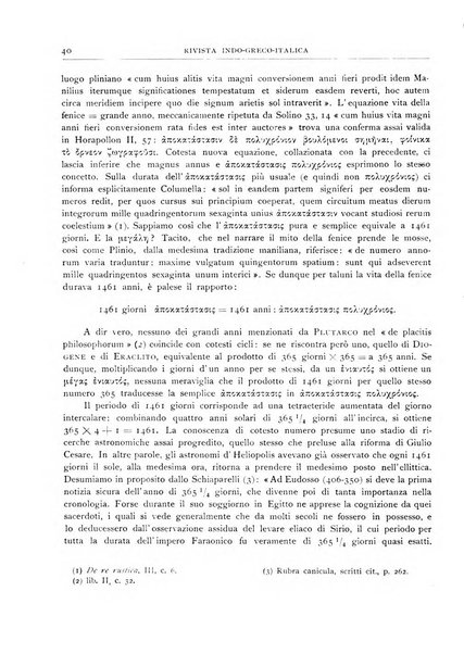 Rivista indo-greco-italica di filologia, lingua, antichità periodico trimestrale