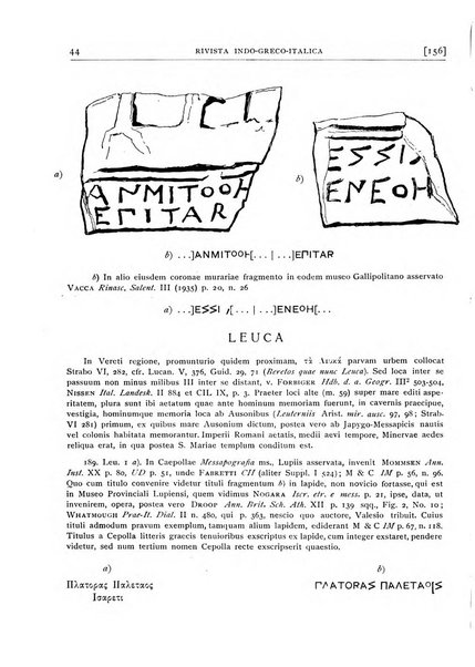 Rivista indo-greco-italica di filologia, lingua, antichità periodico trimestrale