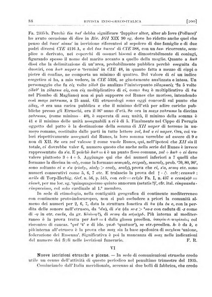 Rivista indo-greco-italica di filologia, lingua, antichità periodico trimestrale