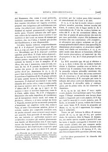 Rivista indo-greco-italica di filologia, lingua, antichità periodico trimestrale