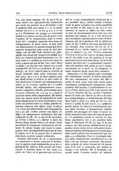 Rivista indo-greco-italica di filologia, lingua, antichità periodico trimestrale