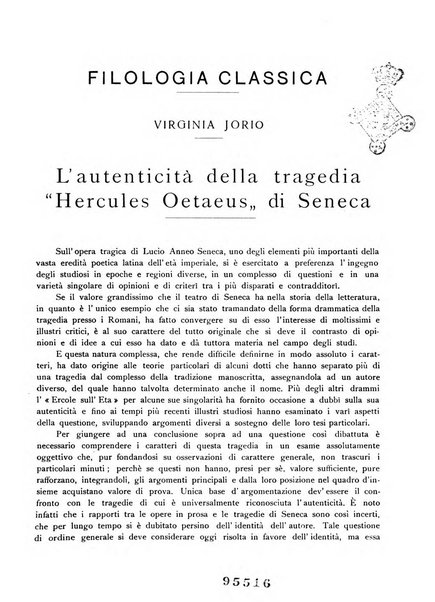 Rivista indo-greco-italica di filologia, lingua, antichità periodico trimestrale