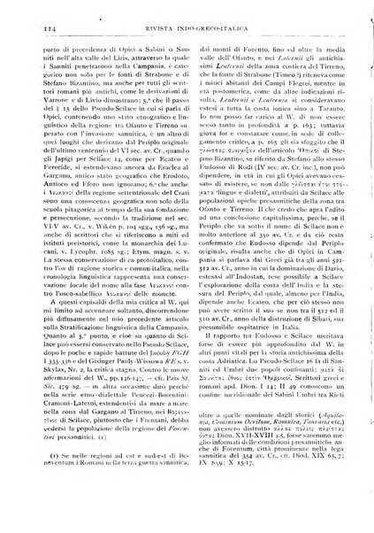 Rivista indo-greco-italica di filologia, lingua, antichità periodico trimestrale