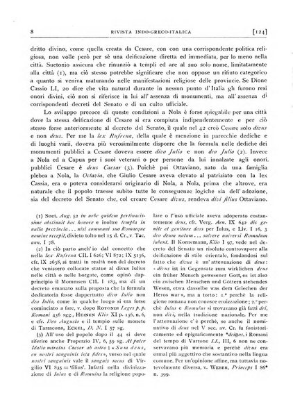 Rivista indo-greco-italica di filologia, lingua, antichità periodico trimestrale