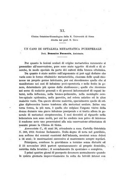 Rivista italiana di ginecologia pubblicazione bimestrale