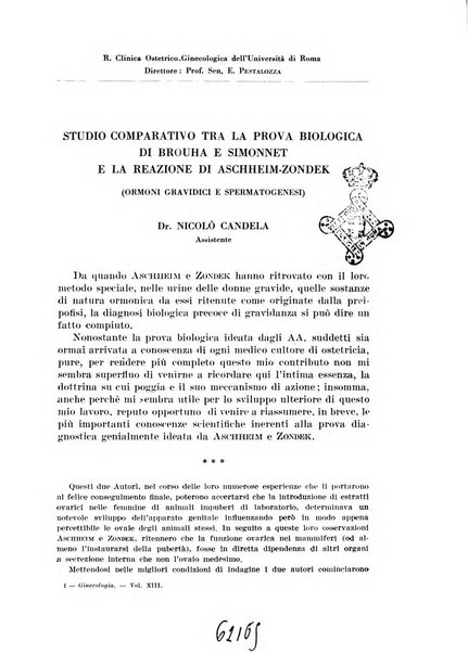 Rivista italiana di ginecologia pubblicazione bimestrale