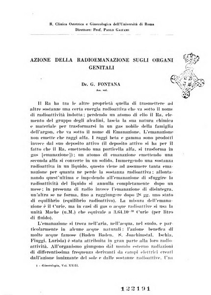 Rivista italiana di ginecologia pubblicazione bimestrale