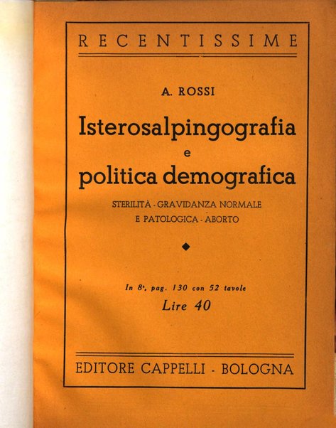 Rivista italiana di ginecologia pubblicazione bimestrale