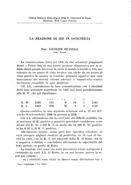 Rivista italiana di ginecologia pubblicazione bimestrale