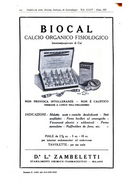 Rivista italiana di ginecologia pubblicazione bimestrale