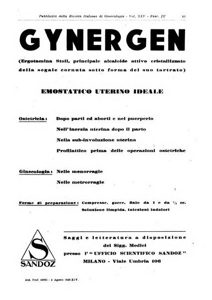 Rivista italiana di ginecologia pubblicazione bimestrale