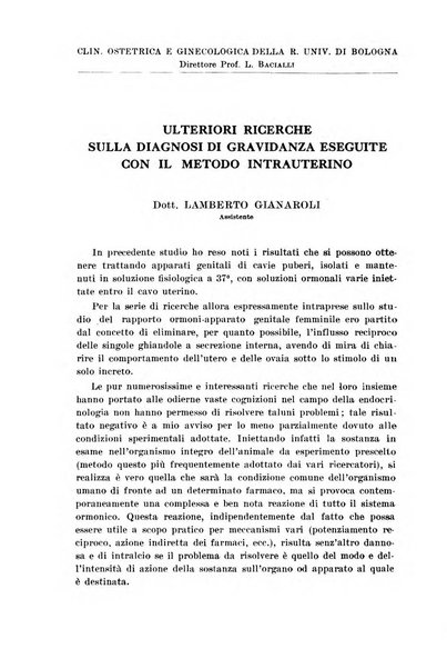 Rivista italiana di ginecologia pubblicazione bimestrale